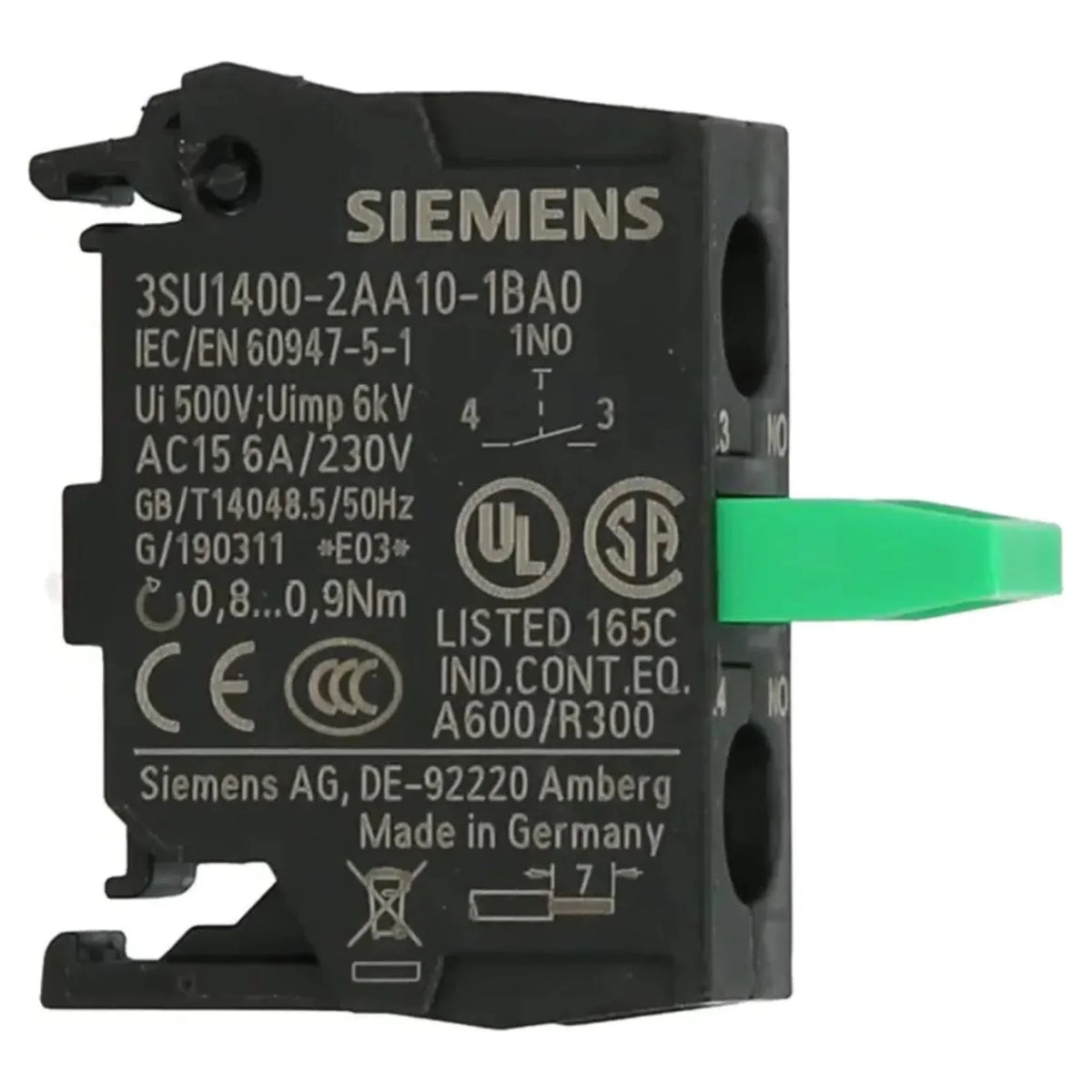 Siemens 3SU1400-2AA10-1BA0 Momentary Push Button