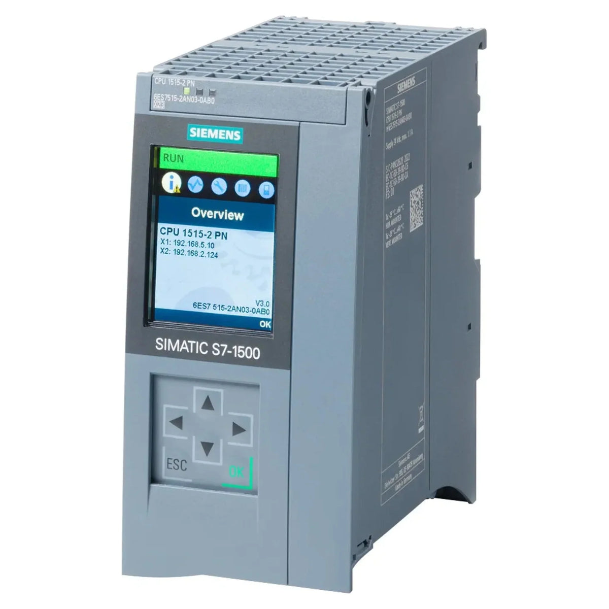 Siemens 6ES7515-2AN03-0AB0 Programmable Logic Controllers (Plcs)